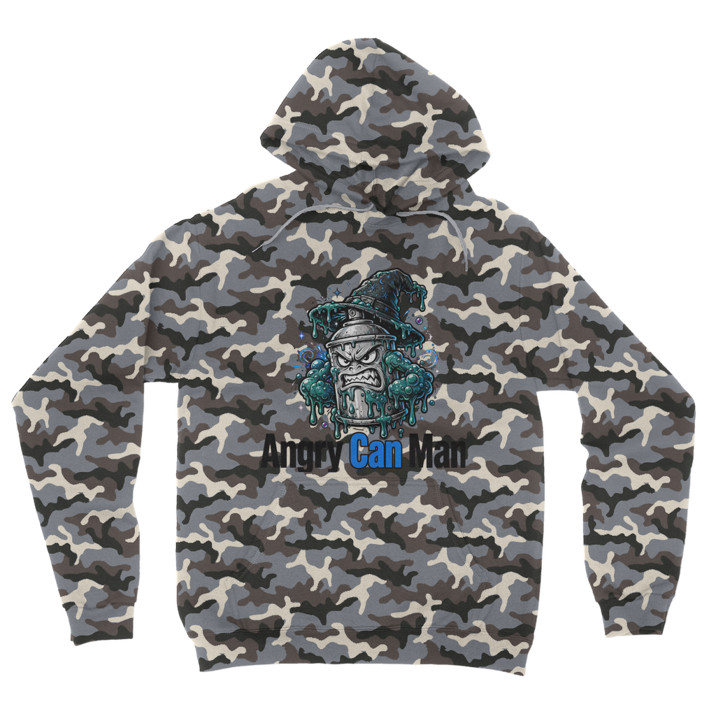 ANGRY CAN MAN 2.0 Camouflage Adult Hoodie