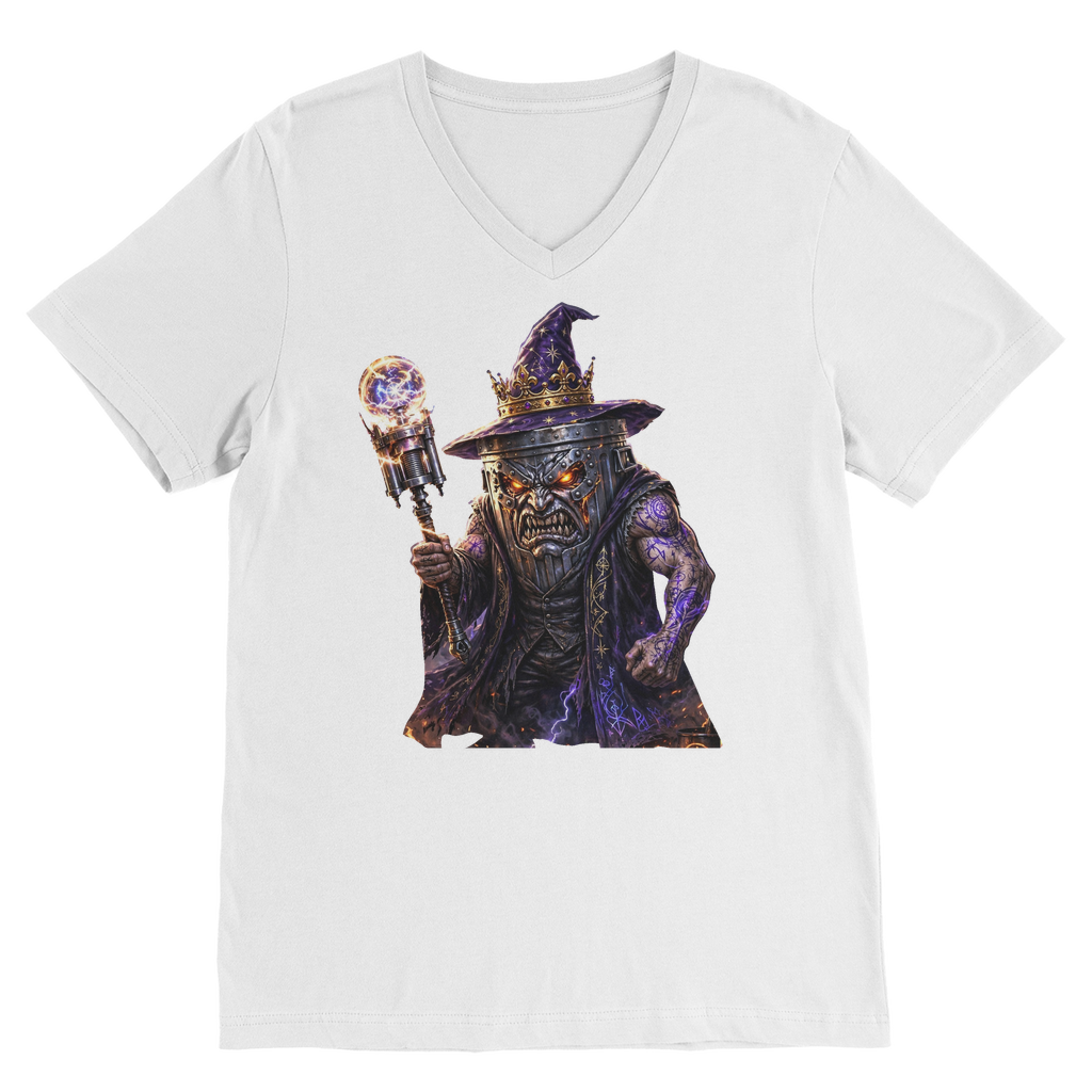 angry can man Premium V-Neck T-Shirt