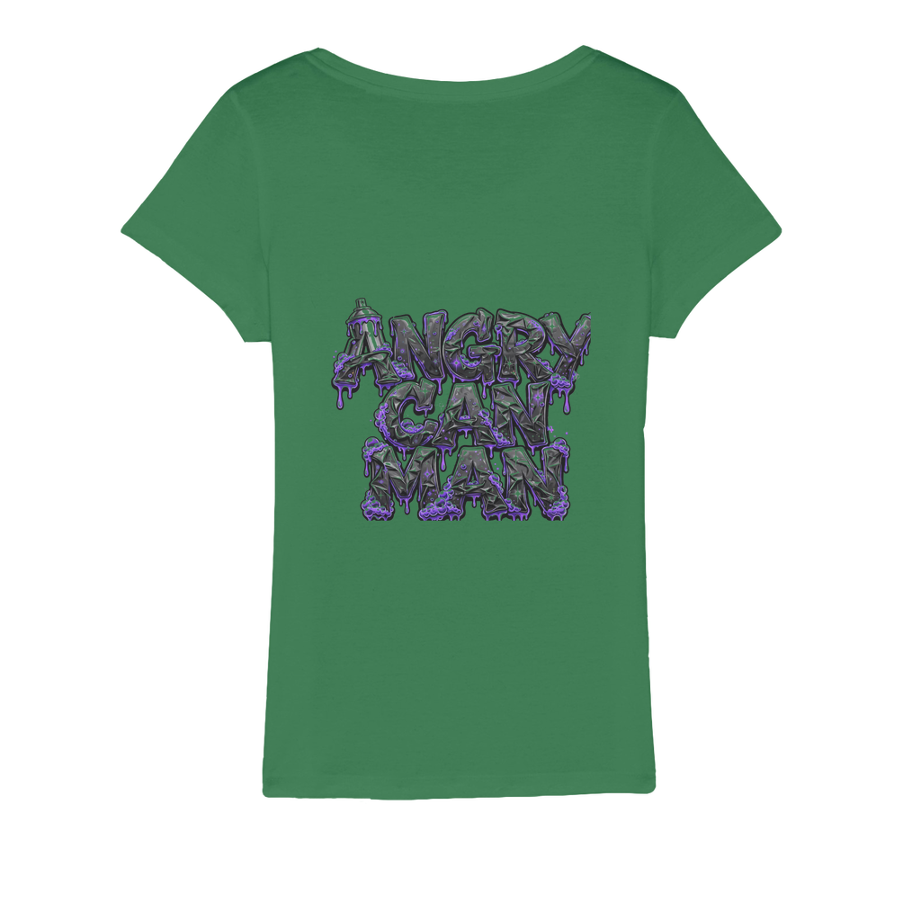 ANGRY CAN MAN 3.0 Organic Jersey Womens T-Shirt