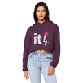 SARCASM 105 Cropped Raw Edge Boyfriend Hoodie