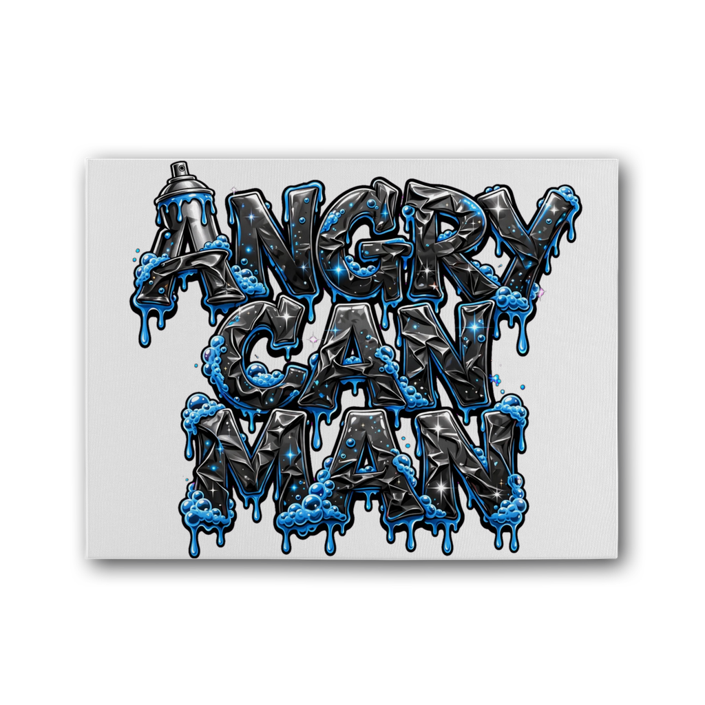 ANGRY CAN MAN 2.0 Premium Stretched Canvas