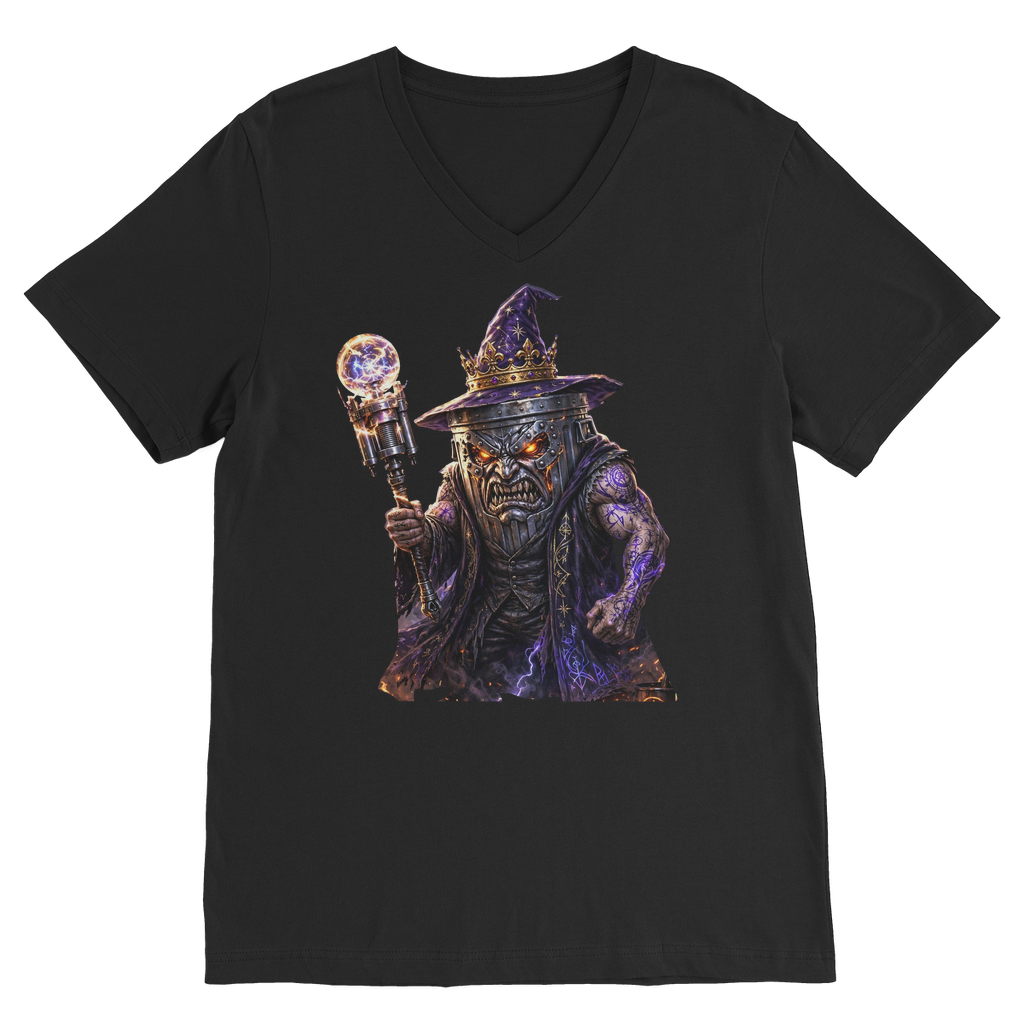 angry can man Premium V-Neck T-Shirt