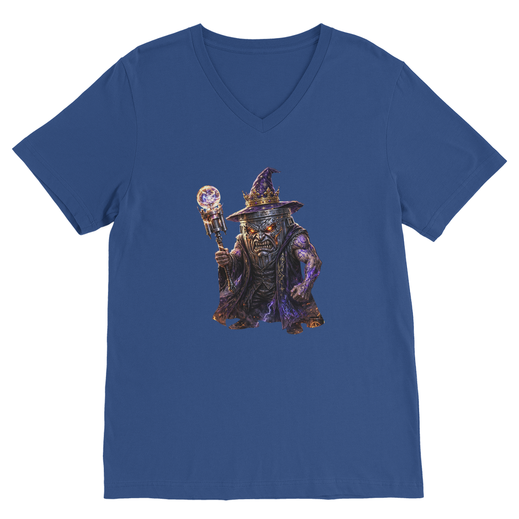 angry can man Classic V-Neck T-Shirt