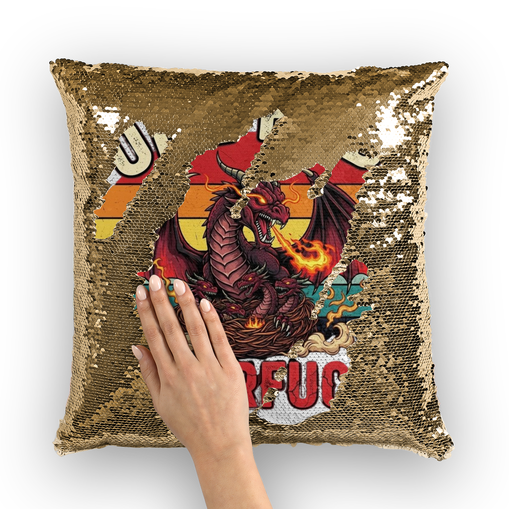 SARCASM 105 Sequin Cushion Cover