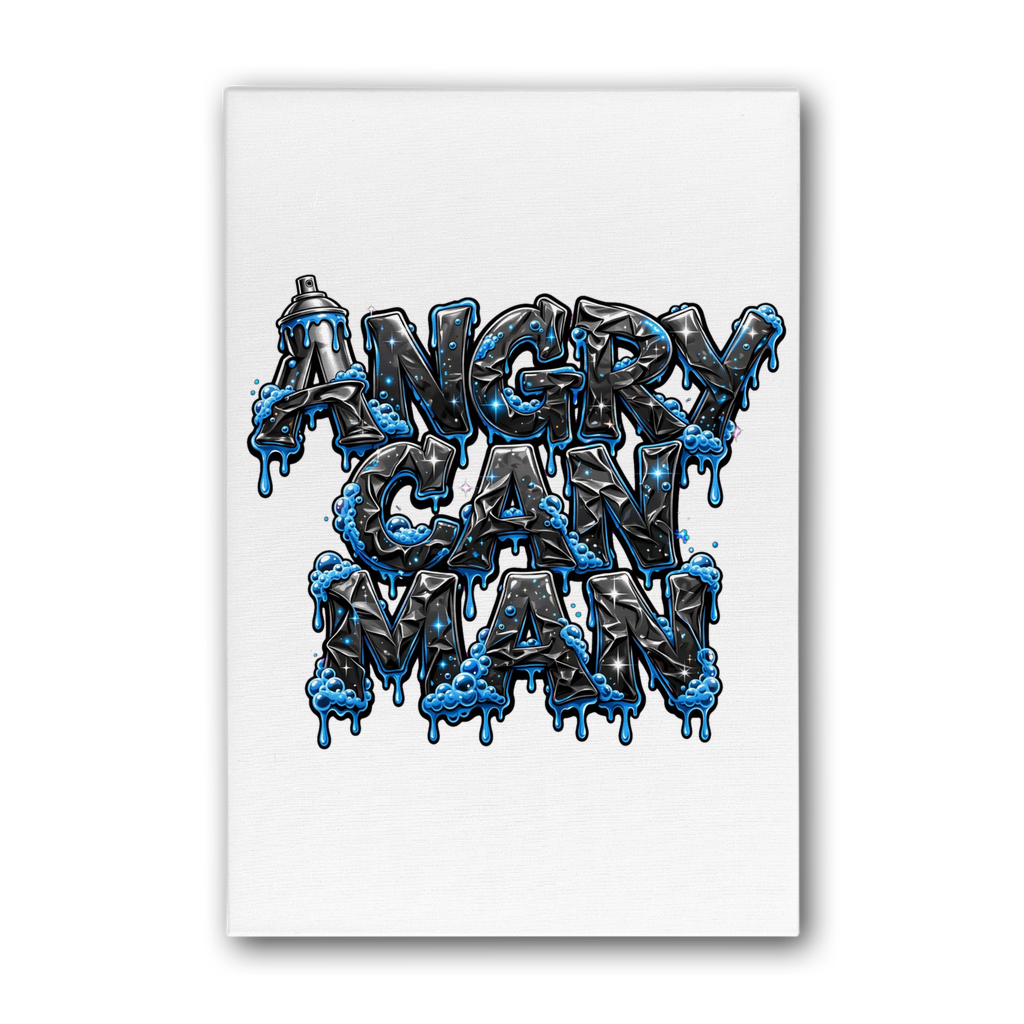 ANGRY CAN MAN 2.0 Premium Stretched Canvas