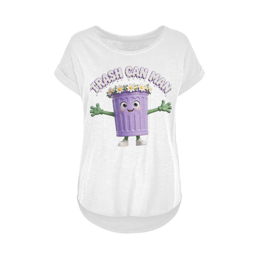 TRASH CAN MAN Women's Long Slub T-Shirt XS-5XL
