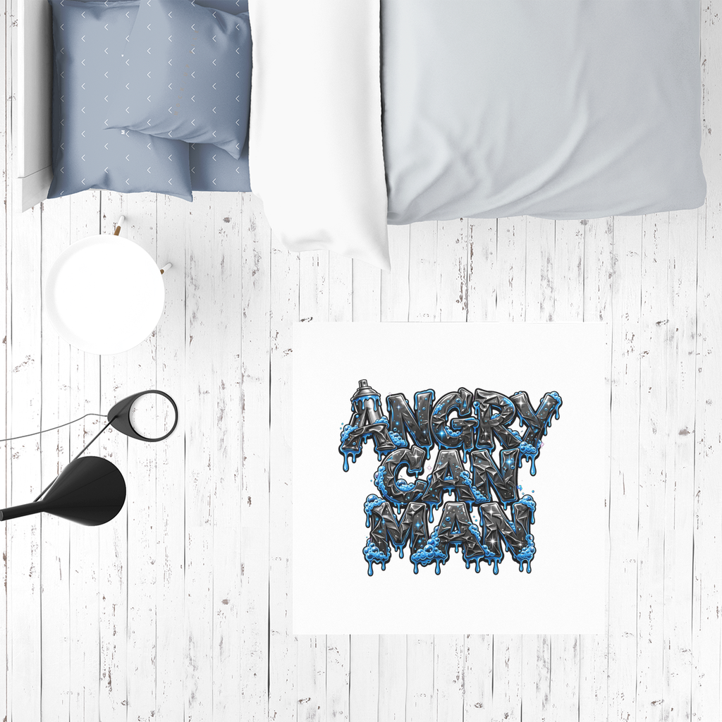 ANGRY CAN MAN 2.0 Sublimation Mat / Carpet / Rug / Play Mat / Pet Feeding Mat