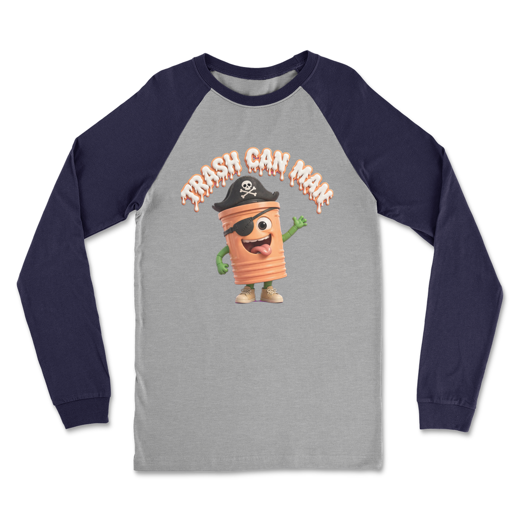 TRASH CAN MAN Classic Raglan Long Sleeve Shirt