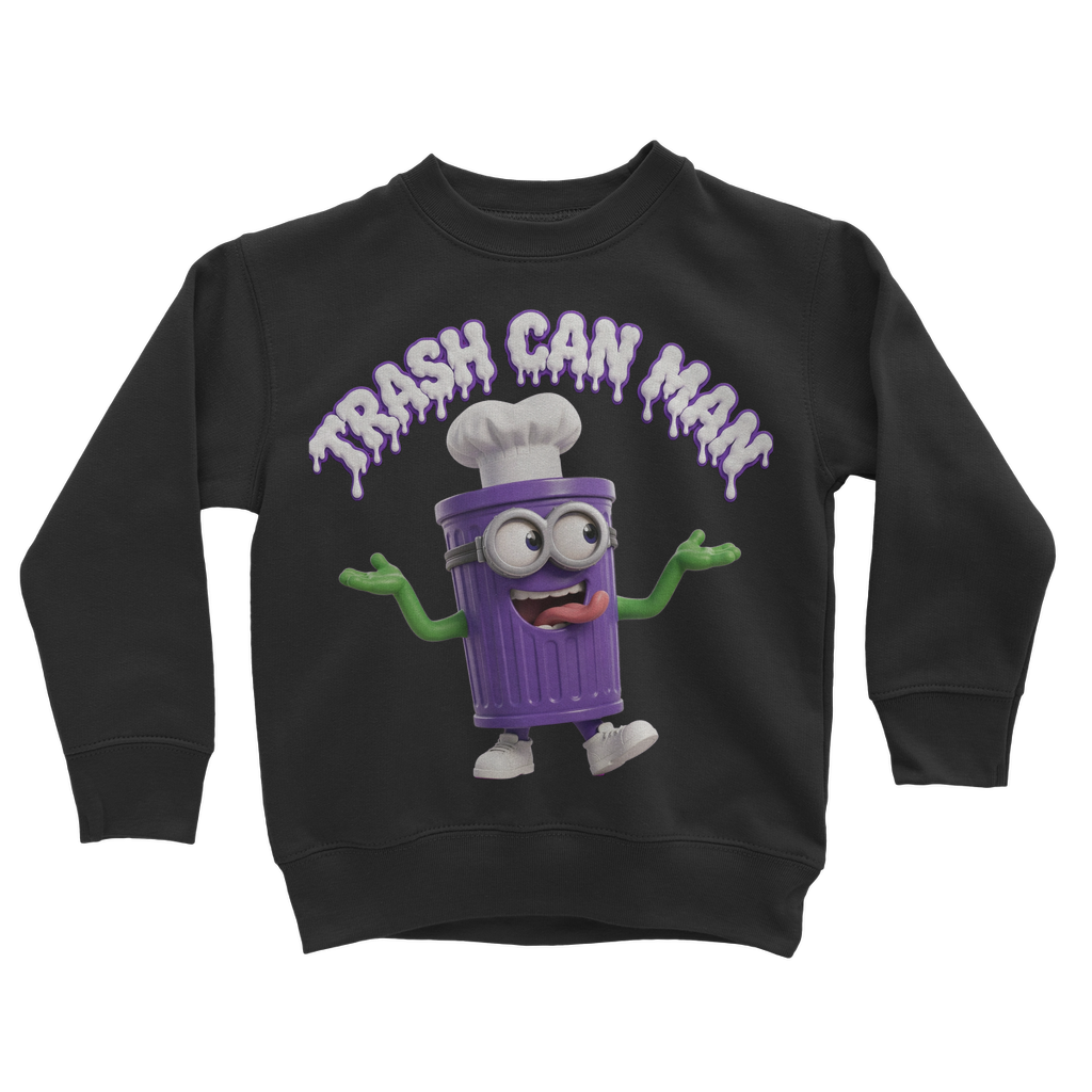 TRASH CAN MAN Classic Kids Sweatshirt