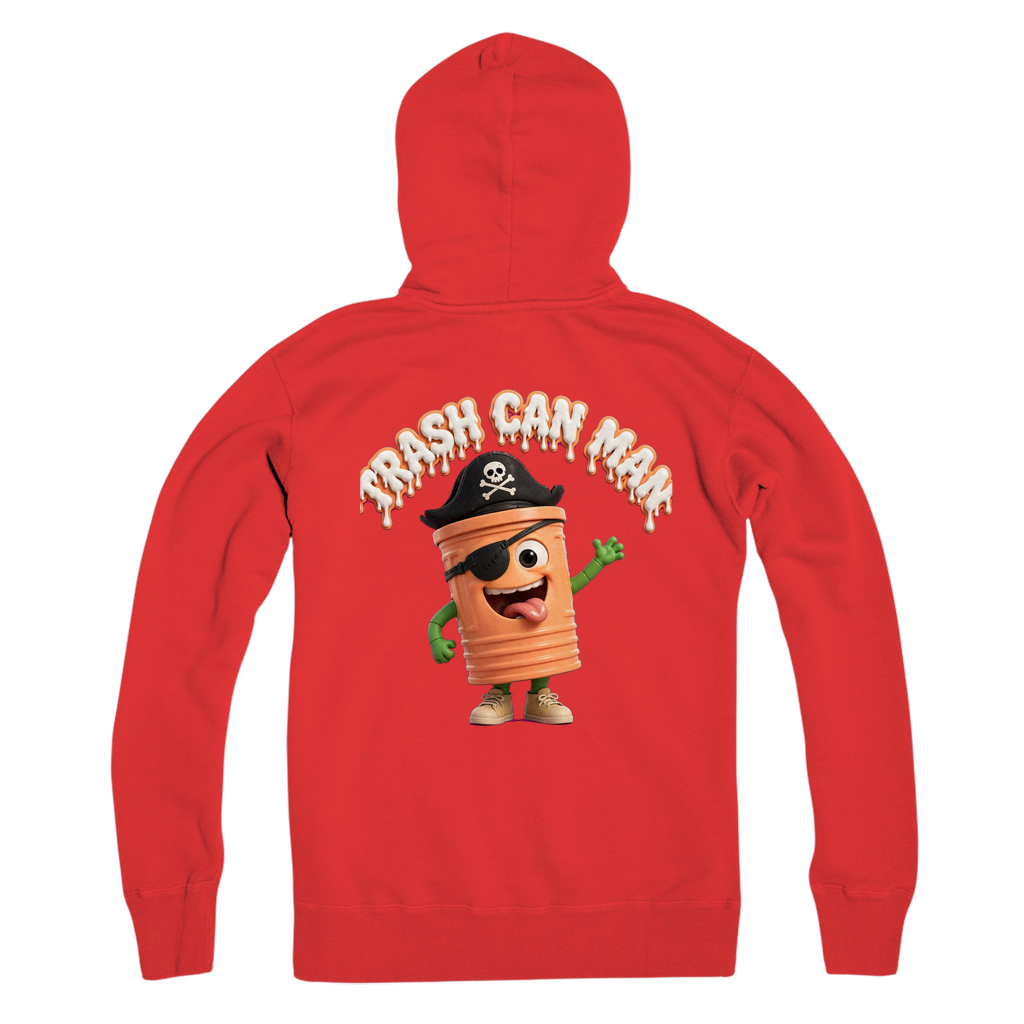 TRASH CAN MAN Premium Adult Zip Hoodie