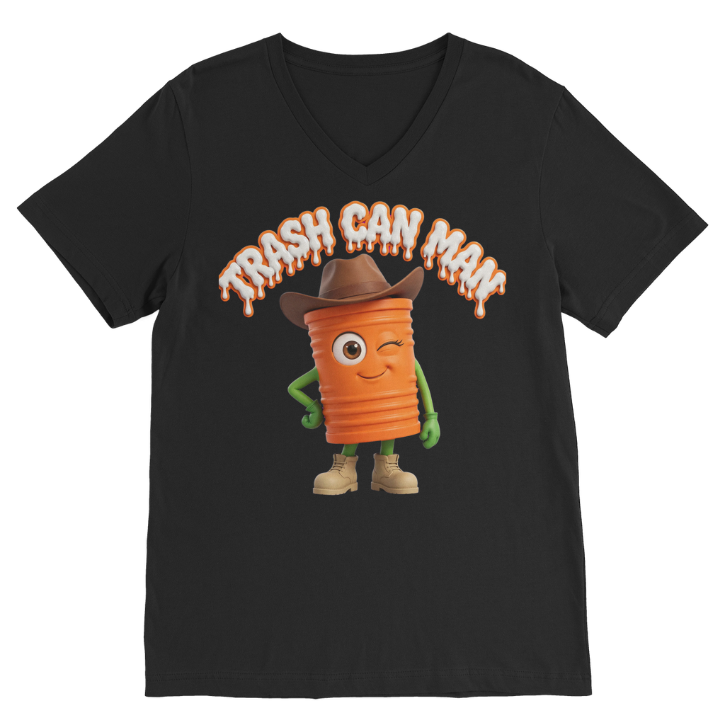 TRASH CAN MAN Classic V-Neck T-Shirt