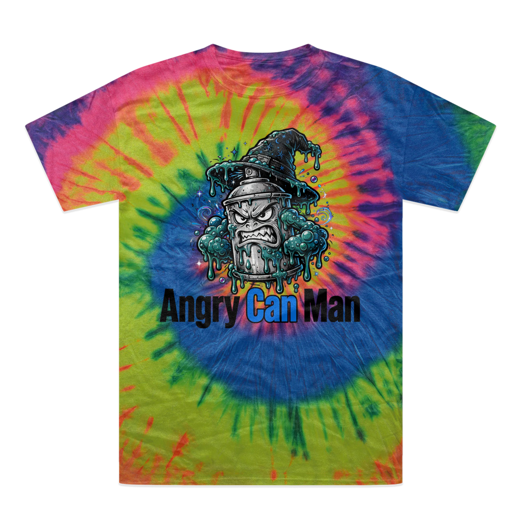 angry can man Tie-Dye T-Shirt