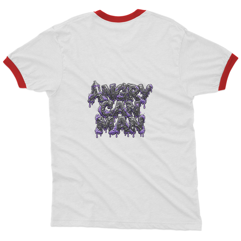 ANGRY CAN MAN 3.0 Adult Ringer T-Shirt