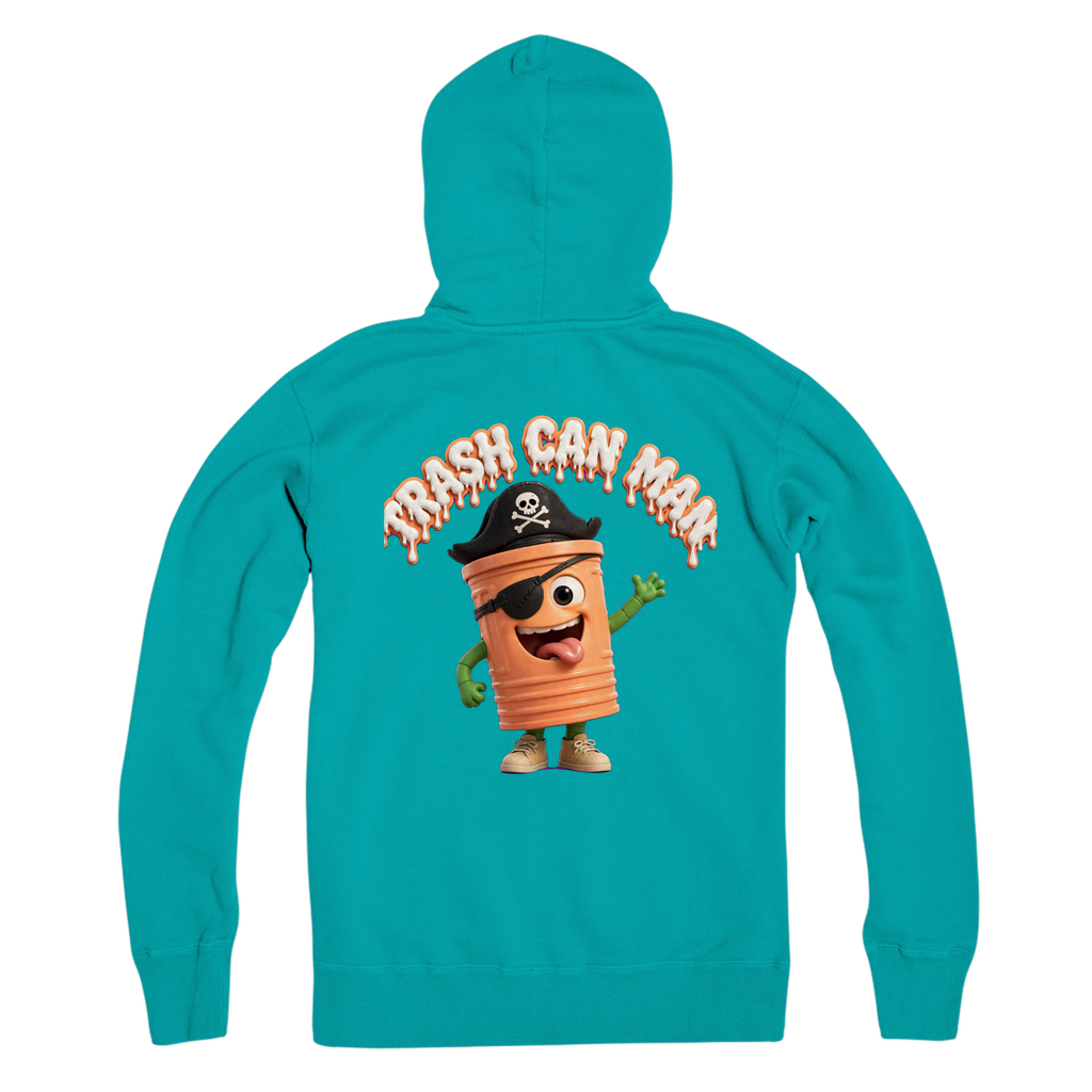 TRASH CAN MAN Premium Adult Zip Hoodie