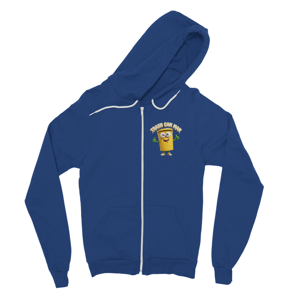 TRASH CAN MAN Classic Adult Zip Hoodie