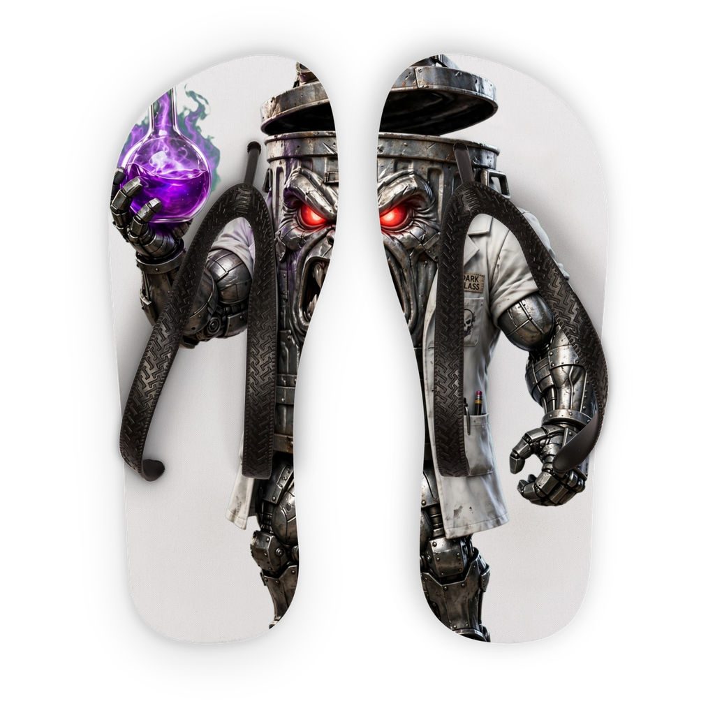 ANGRY CAN MAN 3.0 Kids Flip Flops