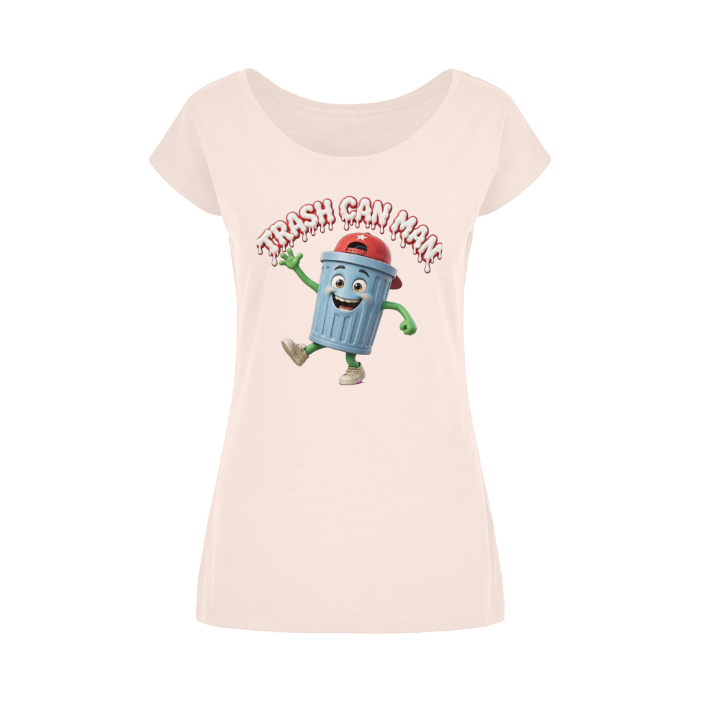 TRASH CAN MAN Wide Neck Womens T-Shirt XS-5XL