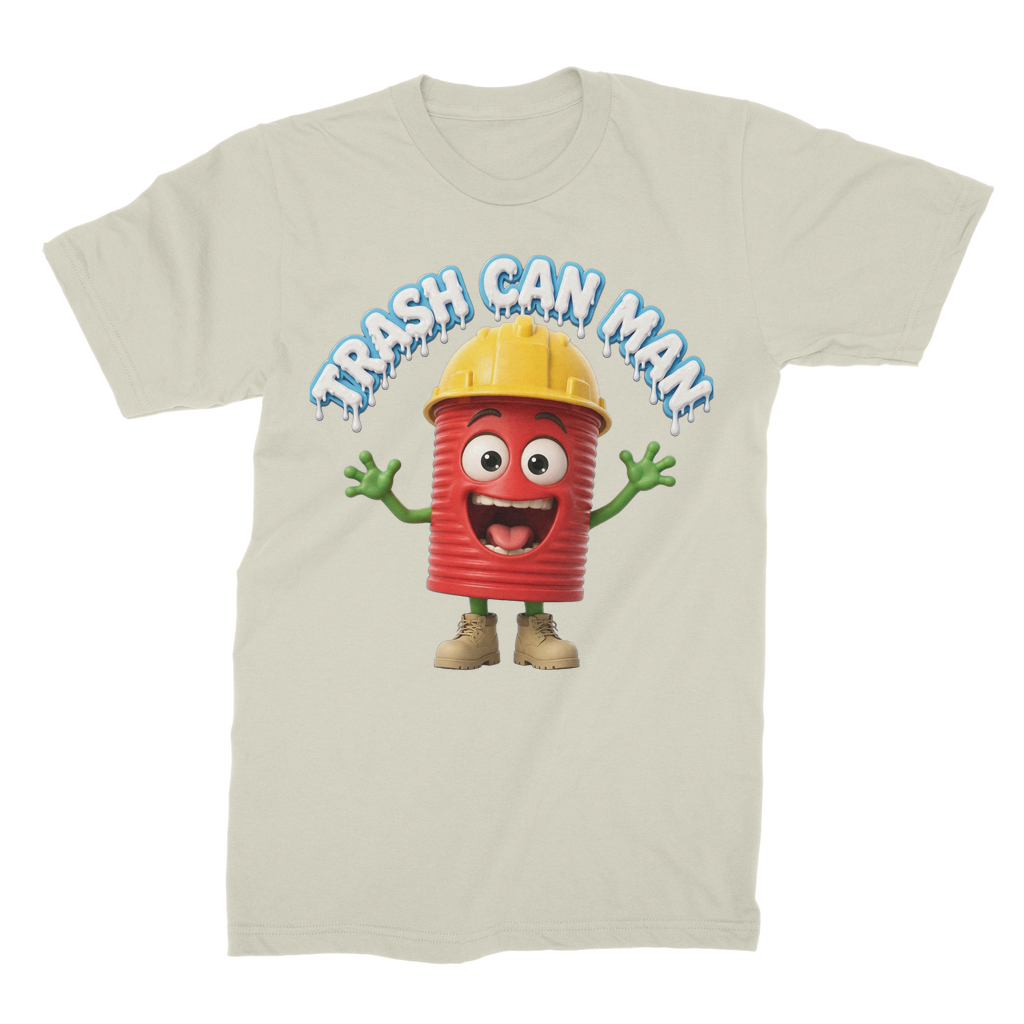 TRASH CAN MAN Premium Jersey Adult T-Shirt
