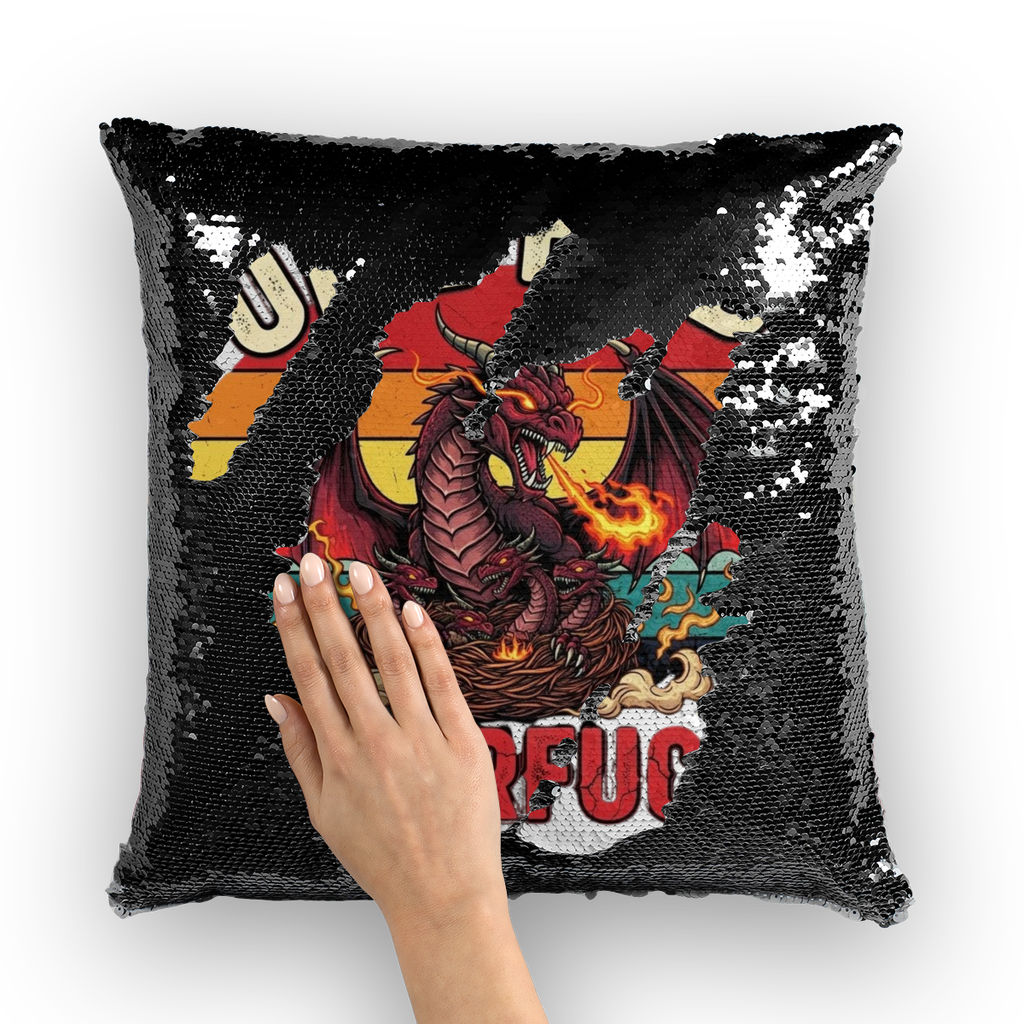 SARCASM 105 Sequin Cushion Cover